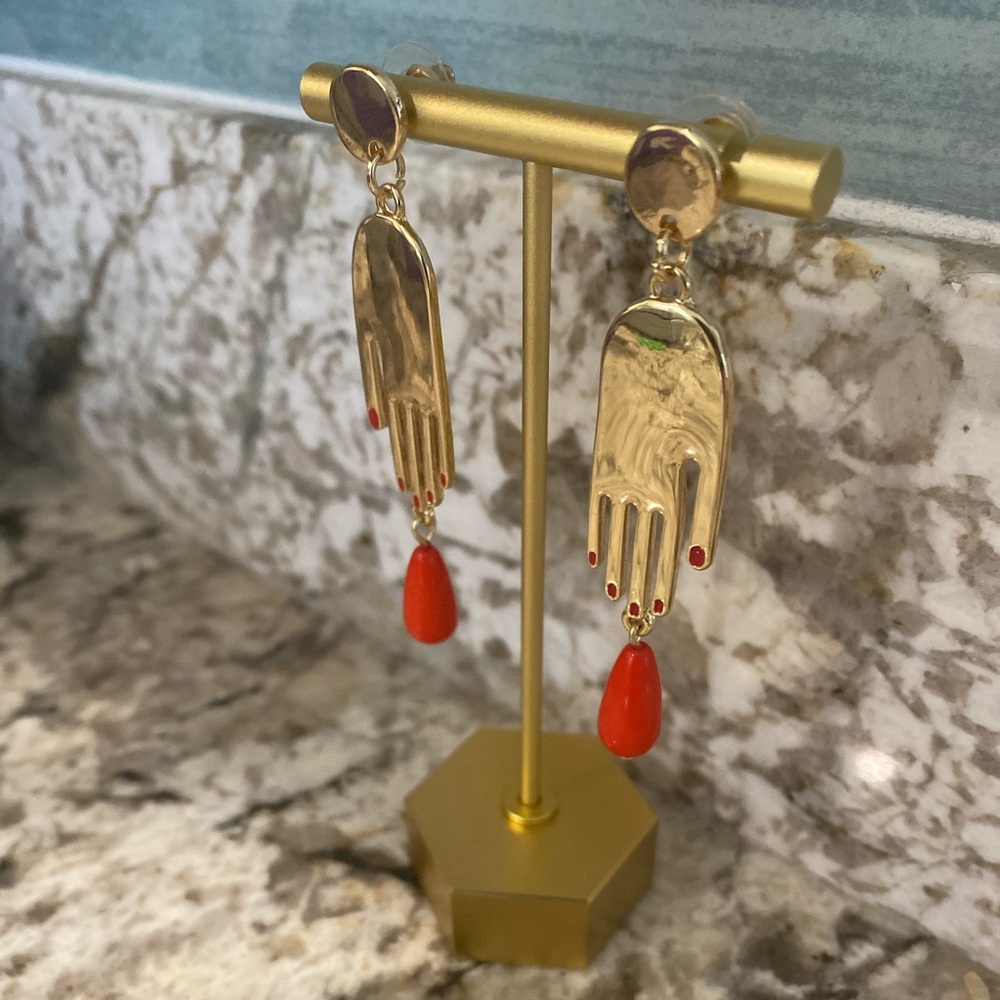 Hand earrings - Picture 2 of 2